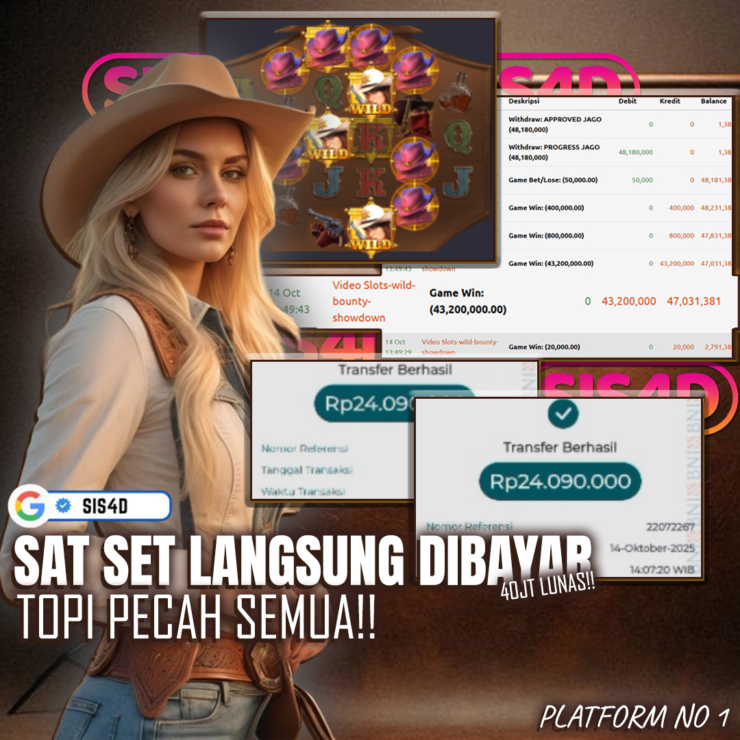 JAKCPOT 50JUTA DARI WILD BOUNTY SHOWDOWN