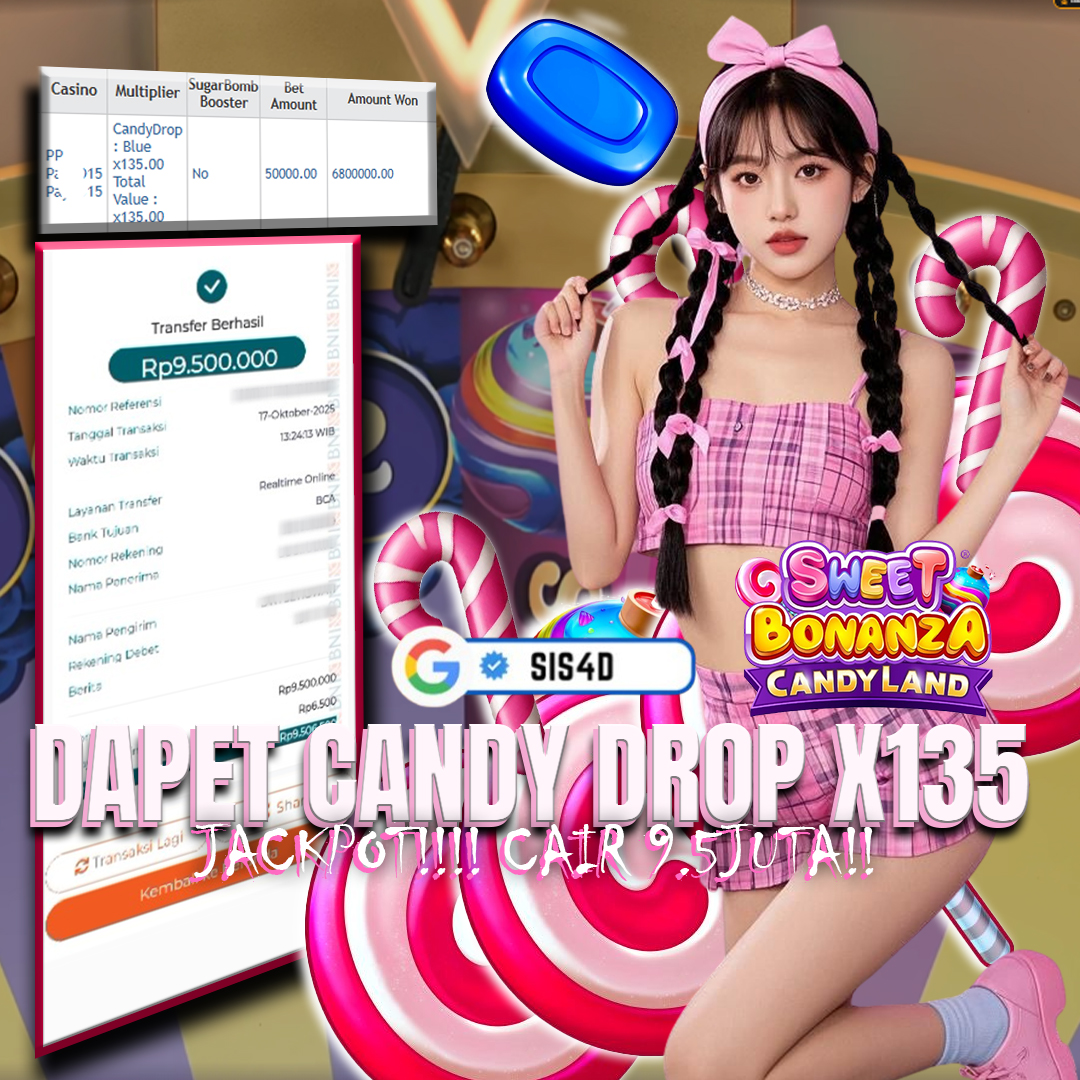 MANISNYA SWEET BONANZA CANDYLAND BIKIN MEMBER INI WD RP 9.500.000