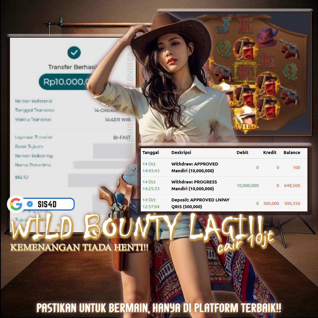 DARI WILD BOUNTY CAIR 10 JUTA!!