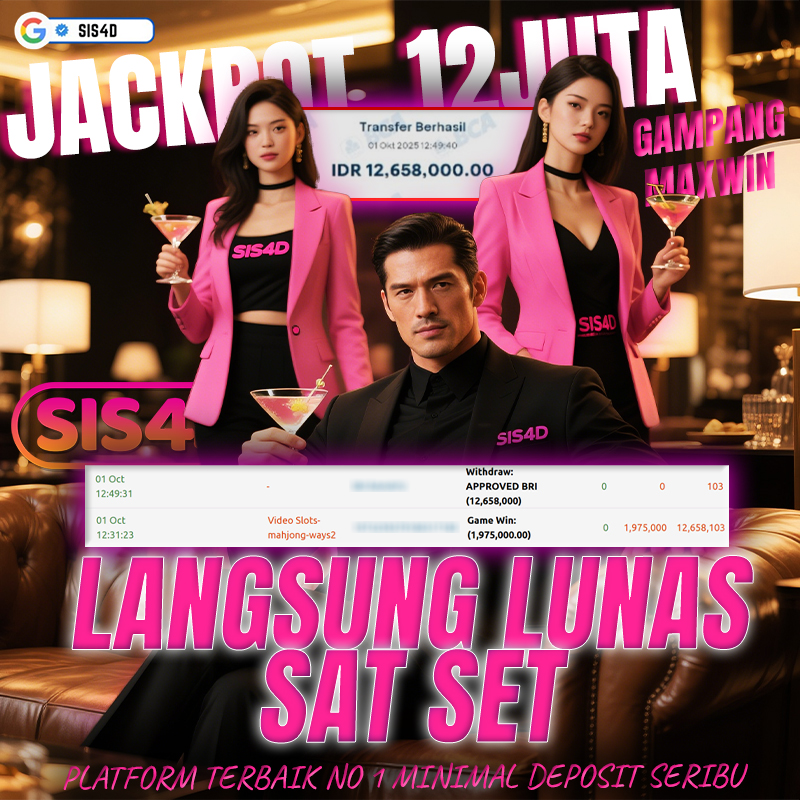 KEMENANGAN 12 JUTA DIRAIH OLEH MEMBER SIS4D