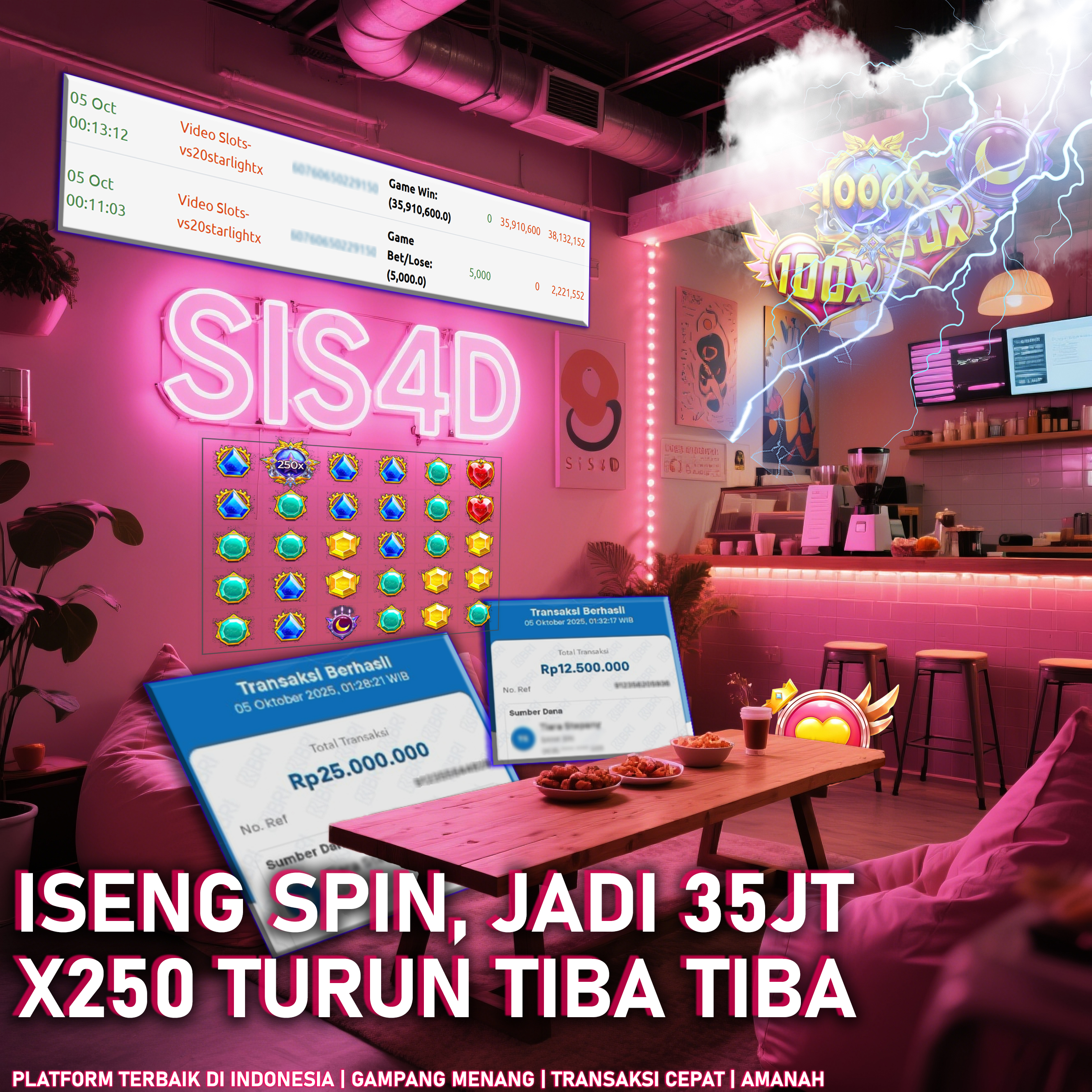 JACKPOT 35 JUTA LANGSUNG CAIR DARI STARLIGHT PRINCES