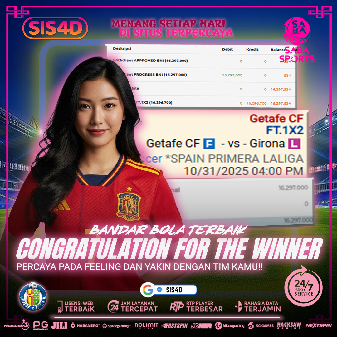 TIM KESAYANGAN MENANG LANGSUNG CAIR Rp 16.297.000