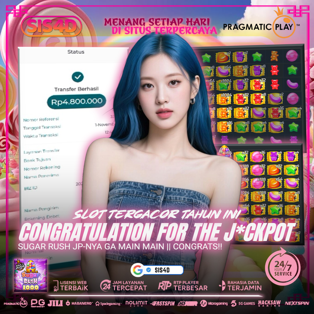 SUGAR RUSH X1024 KASIH KEMENANGAN HINGGA 4.8JT DENGAN BETTINGAN KECIL