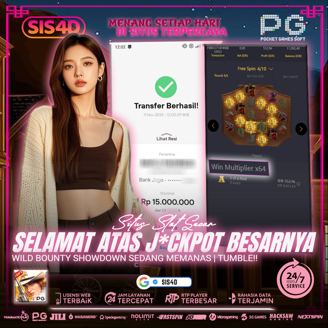 MENANG BESAR DARI WILD BOUNTY SHOWDOWN Rp 15.000.000