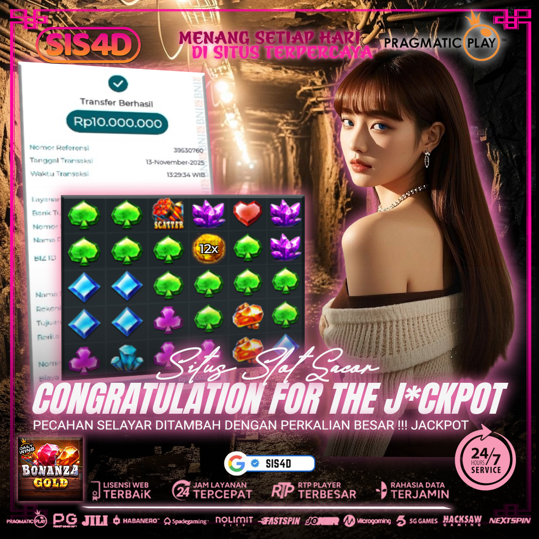 JACKPOT Rp 10.000.000 DARI BONANZA GOLD