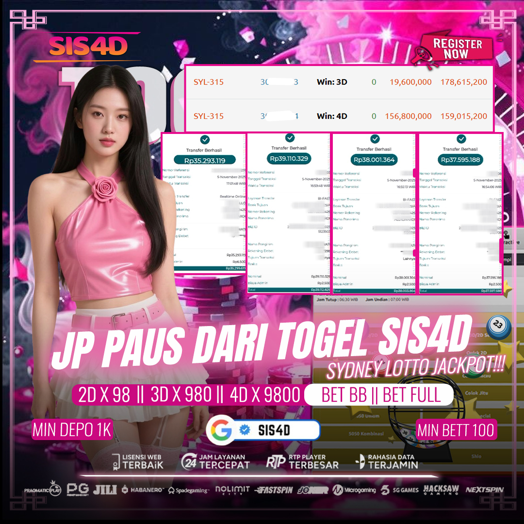 JP PAUS DARI SYDNEY LOTTO SIS4D