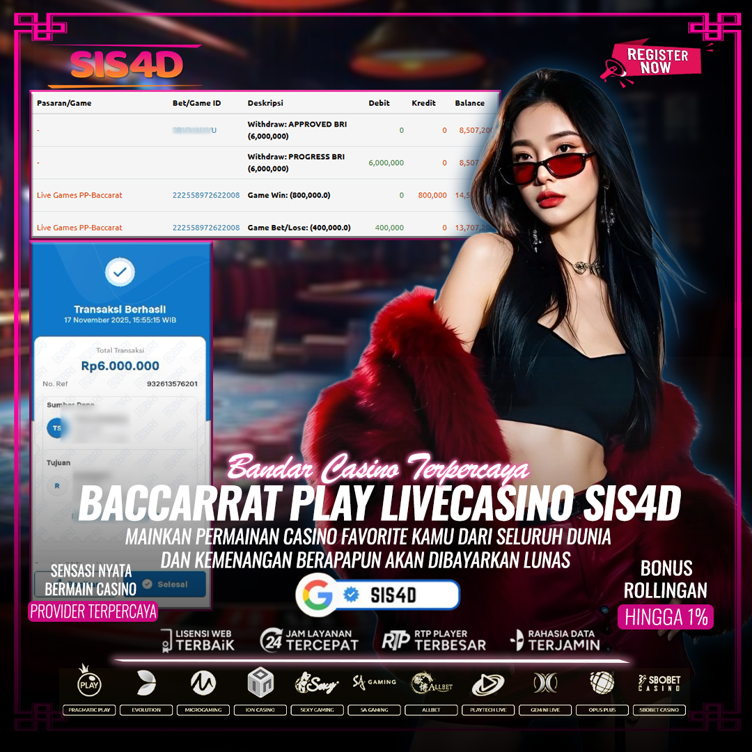 DAILY WINS ON SIS4D AT BACCARAT🔥