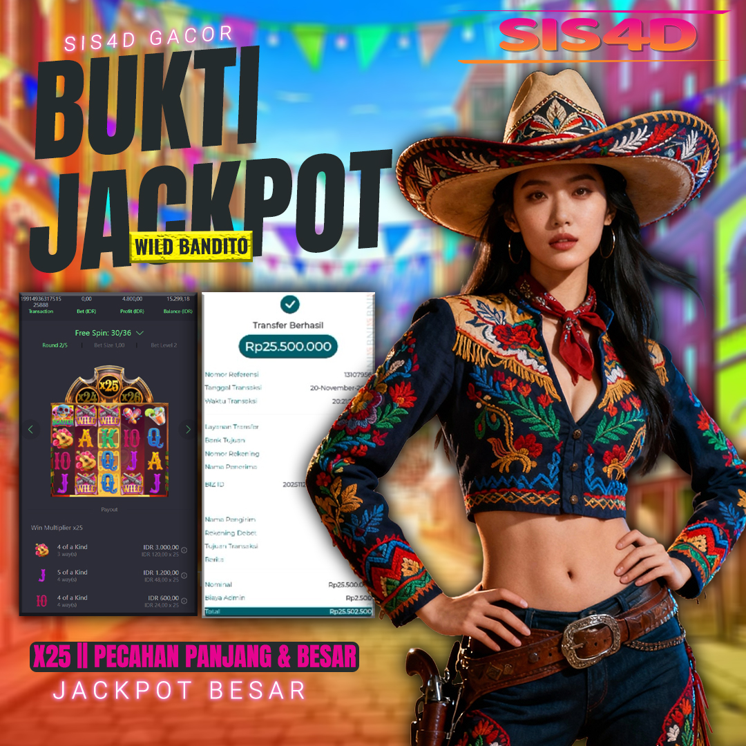 WILD BANDITO PERMAINAN DARI MEXICO MEMBERIKAN JACKPOT HINGGA Rp 25.500.000
