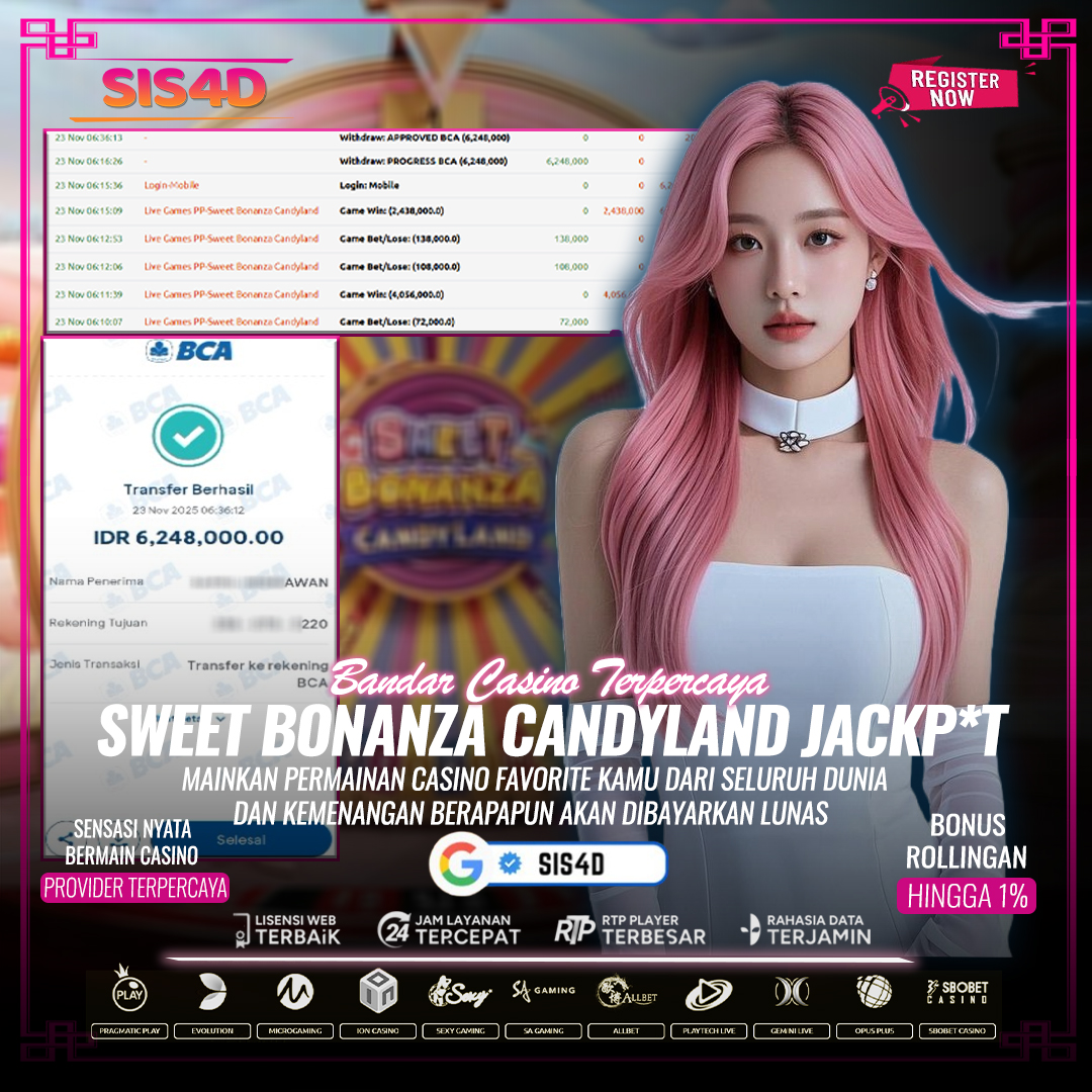 SWEET CANDYLAND JACKPOT - SIS4D LIVECASINO🔥