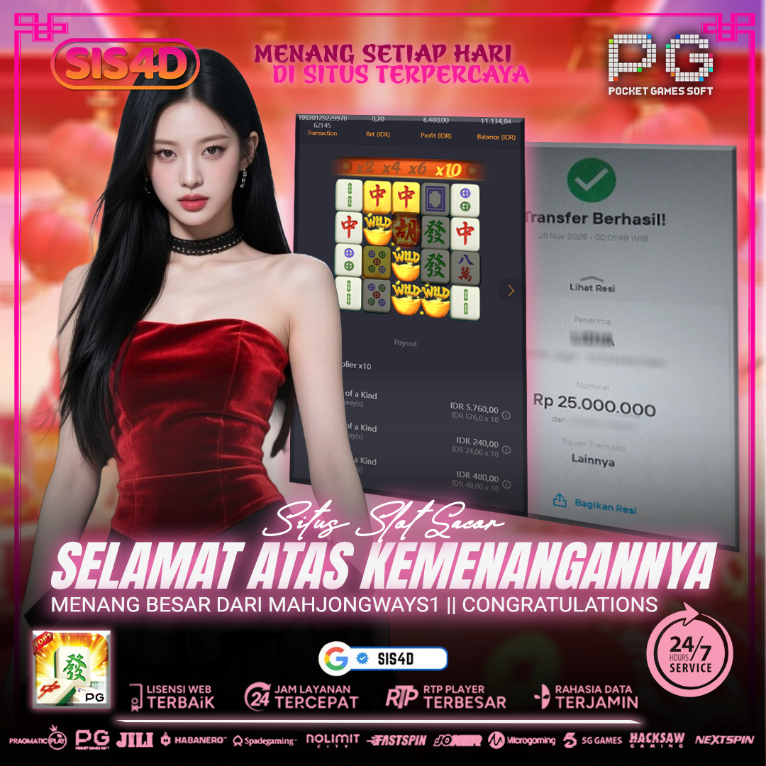 DAILY WINS AT MAHJONGWAYS1 - Rp 25.000.000