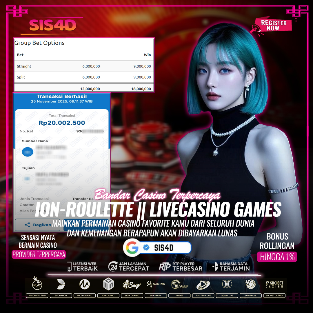 ROULETTE WIN - LIVECASINO SIS4D
