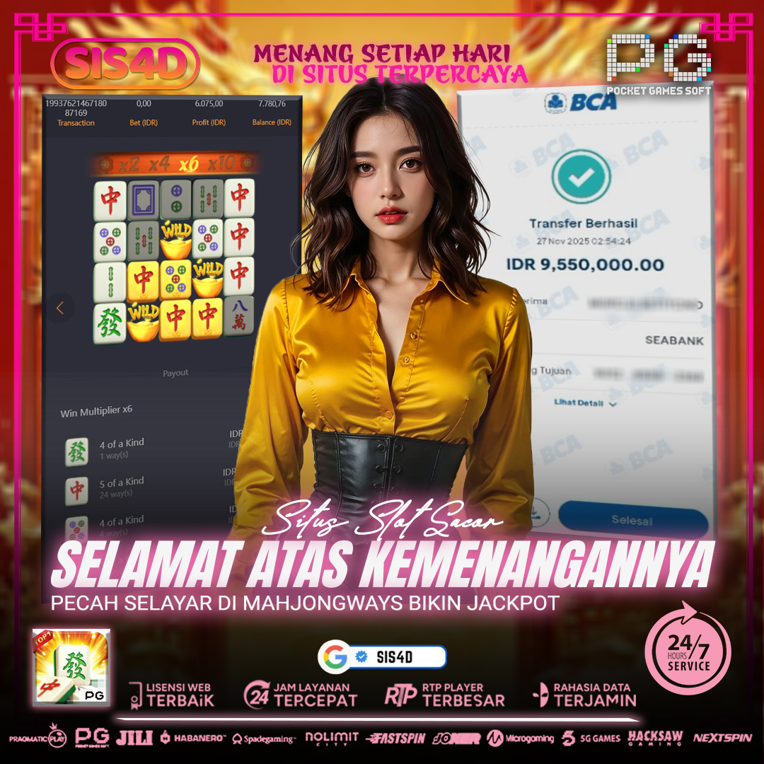 MAHJONGWAYS1 KASIH KEMENANGAN Rp 9.550.000 UNTUK MEMBER SETIA SIS4D