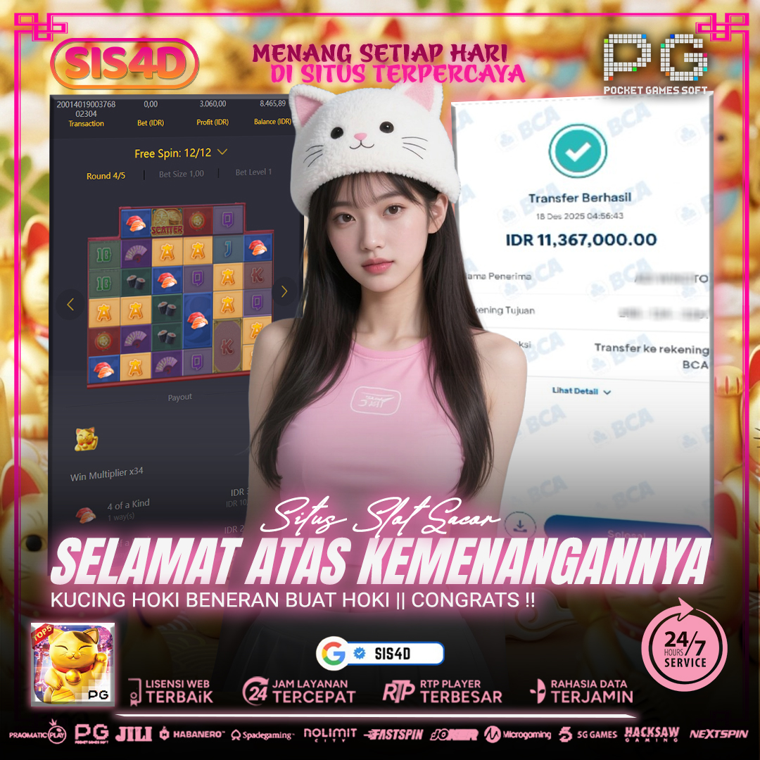 LUCKY NEKO DAILY WINS at SIS4D