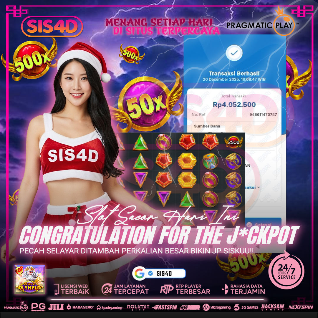 TURUN X250 LANGSUNG J4CKP0T 4JT SISKUU - SIS4D 😍