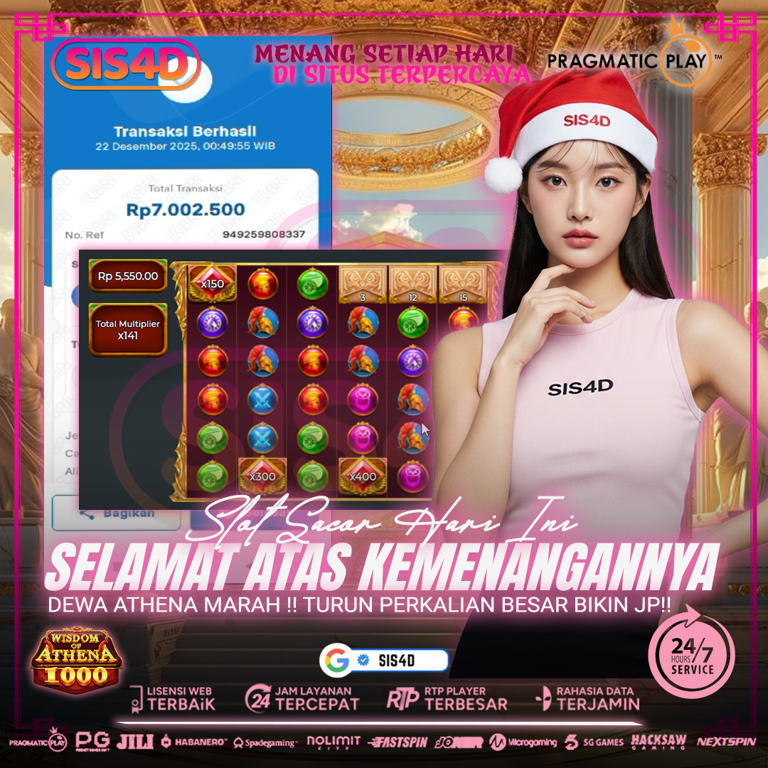 DEWA ATHENA KASIH KEMENANGAN BESAR UTK MEMBER SIS4D
