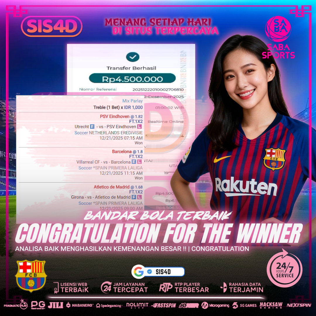 MENANG PARLAY DI SIS4D MODAL DIKIT HASIL JADI BUKIT !!!!