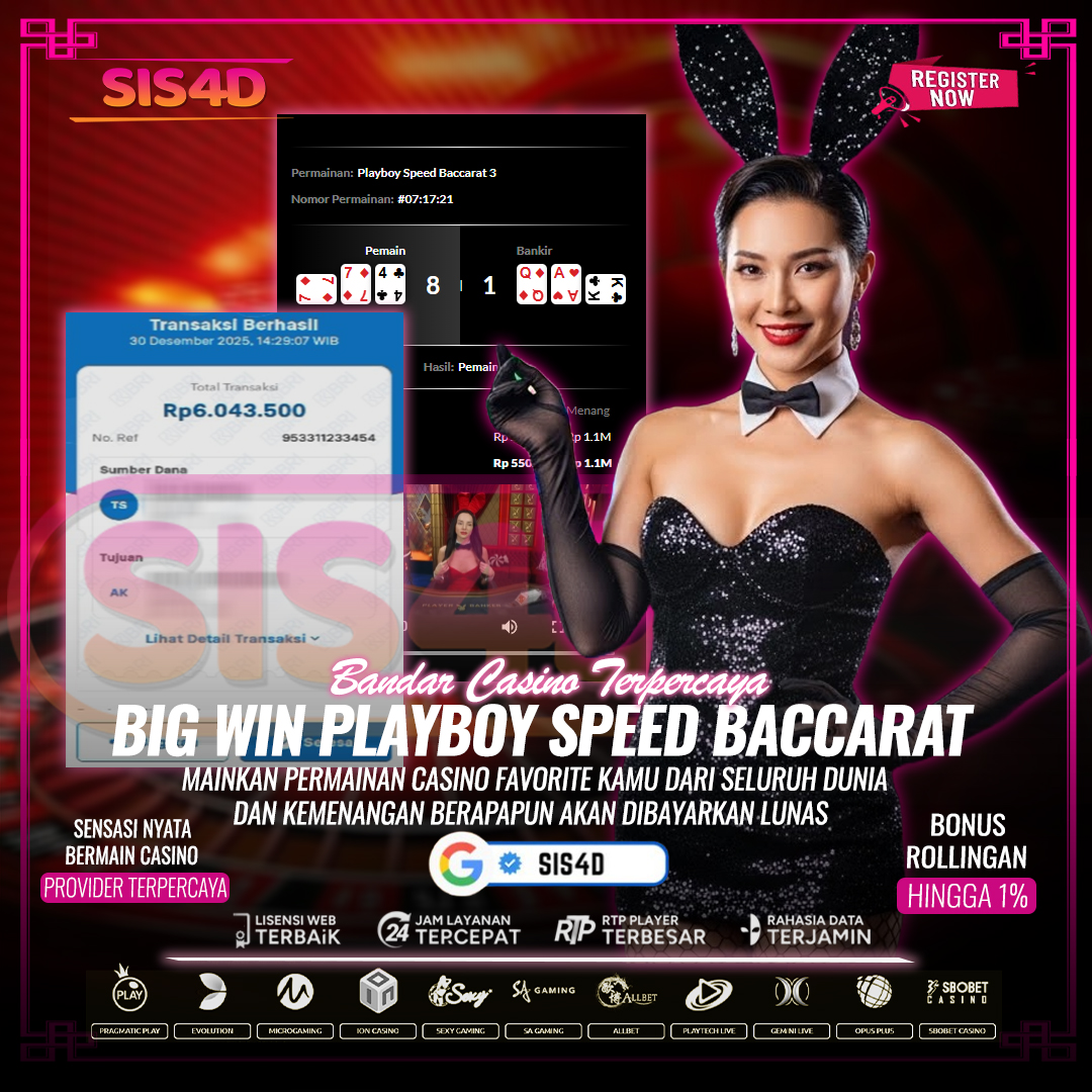 BACCARAT WINNER - LIVECASINO SIS4D