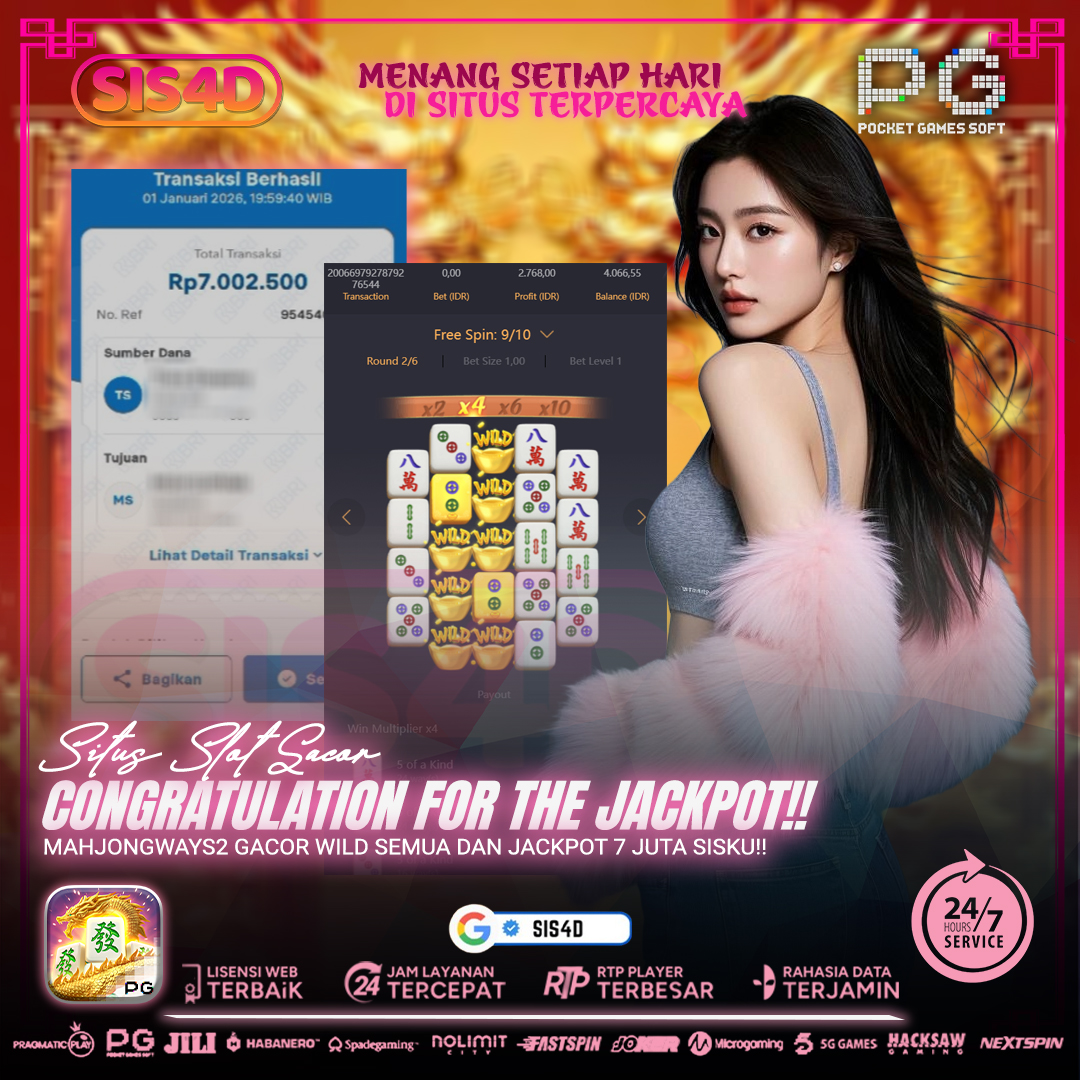 MAHJONGWAYU2 KASIH KEMENANGAN BESAR HINGGA 7 JUTA SISKU!