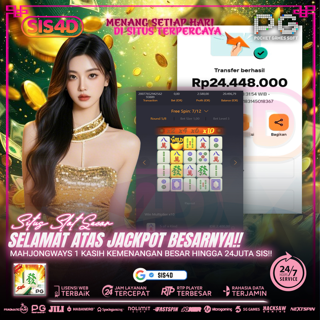 MENANG BESAR DARI MAHJONGWAYS1 SISKU !!