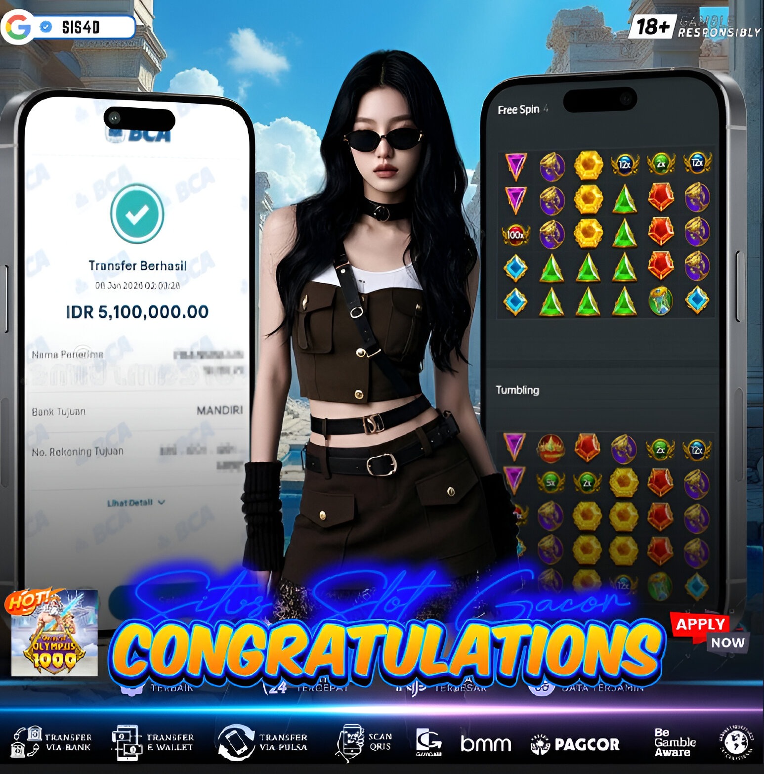 Gates Of Olympus 1000 di 𝗦𝐈𝗦4𝗗 ,  Banjir pecahan setiap hari!💸💸💸