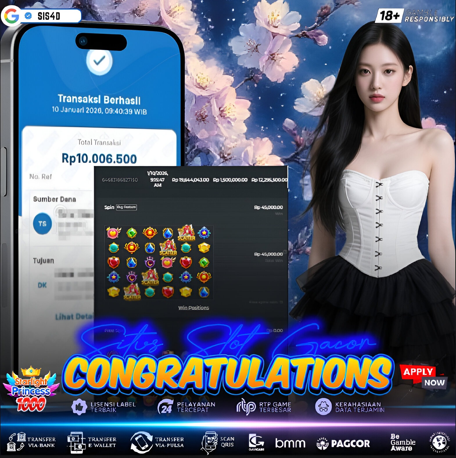 Untuk ketiga kalinya member setia SIS4D berhasil mendapatkan hasil manis dari princess🤩🥳