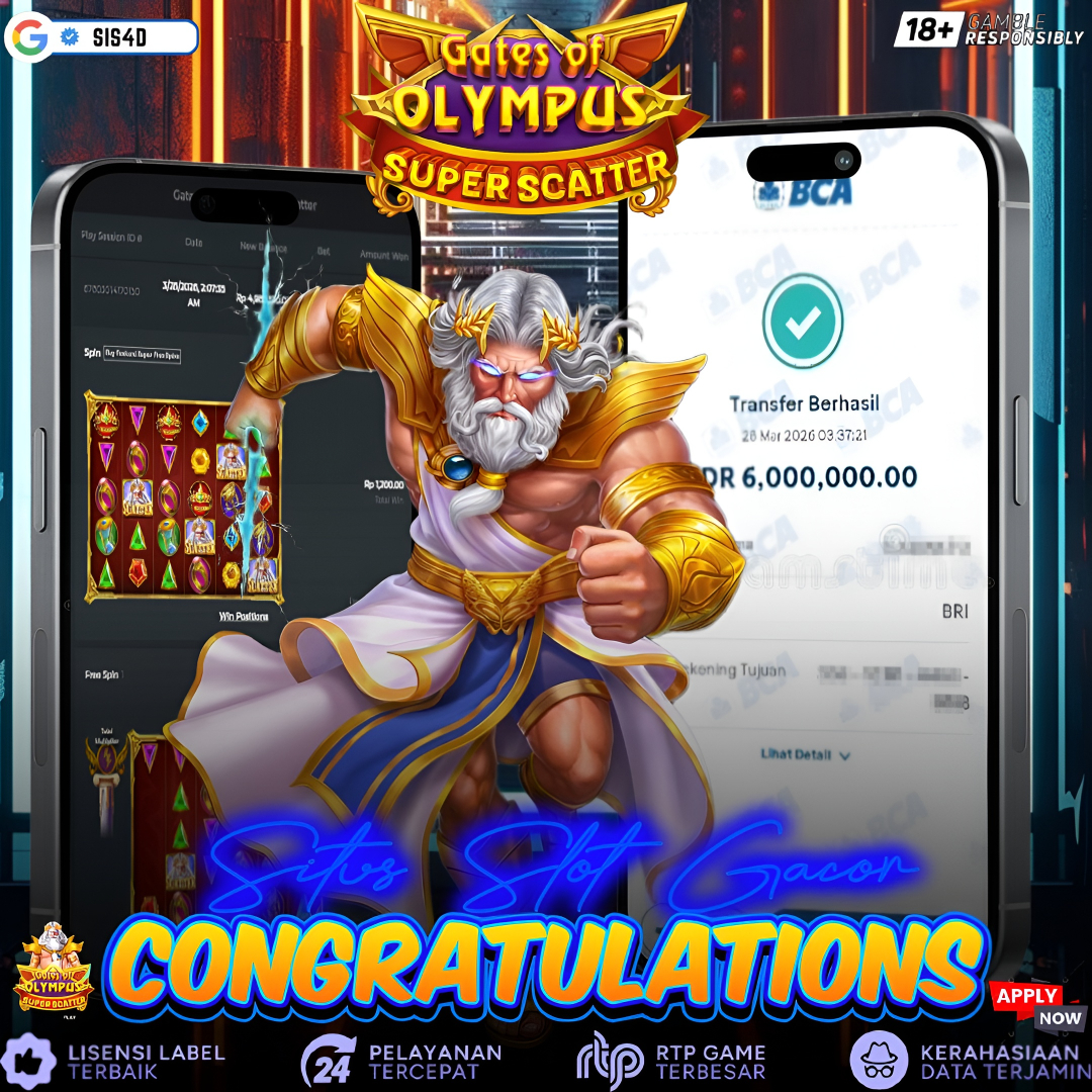 SCATTER TURUN TANPA AMPUN DI SIS4D!⚡🔥