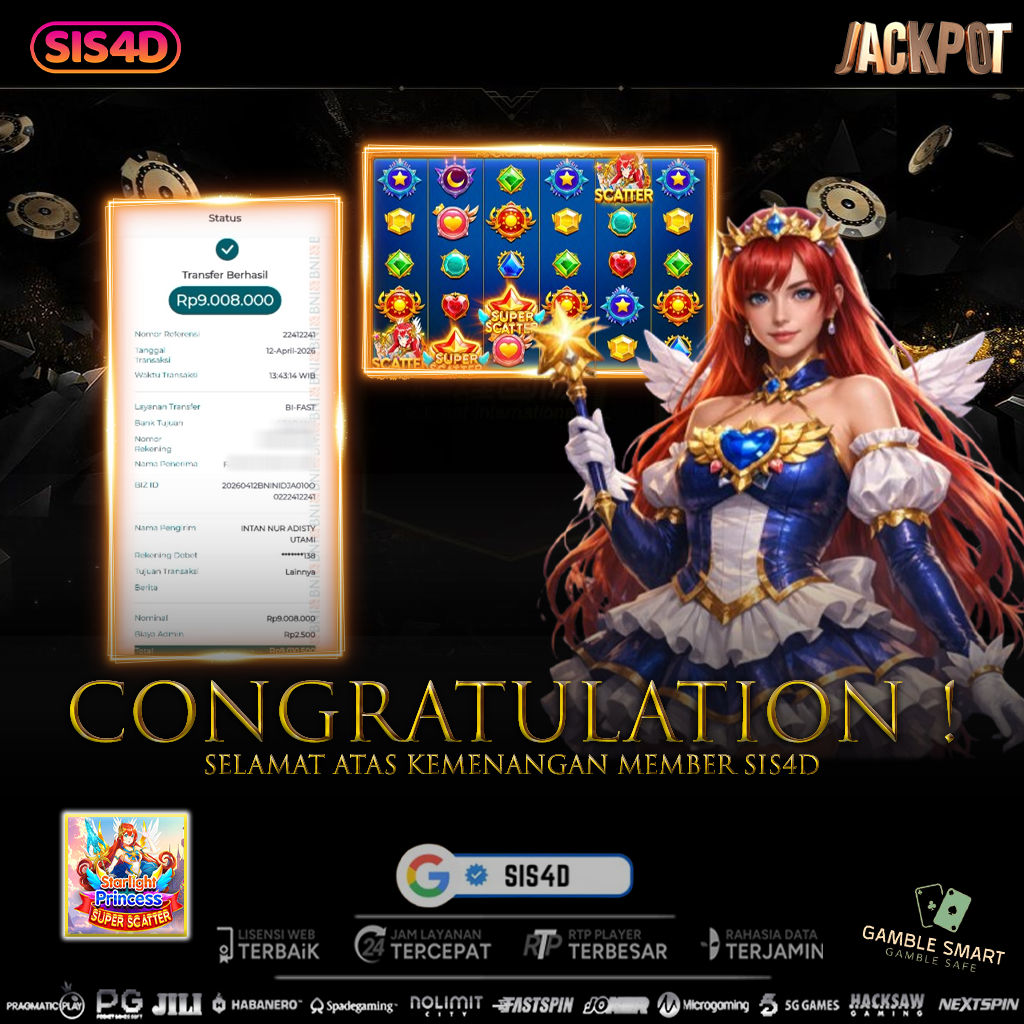 KEMENANGAN 9 JUTA DI STARLIGHT PRINCESS SUPER SCATTER