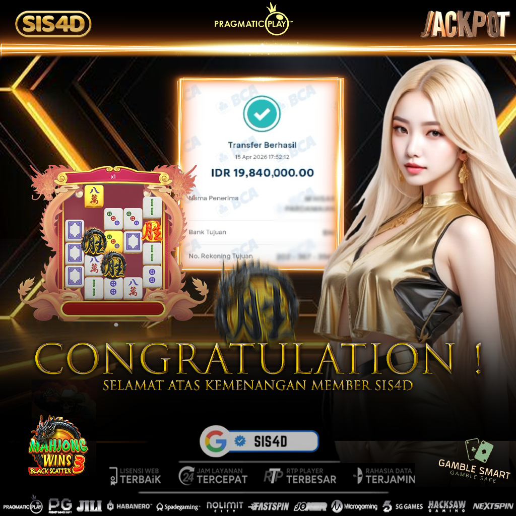 KEMENANGAN 19JT DI MAHJONG BLACK SCATTER