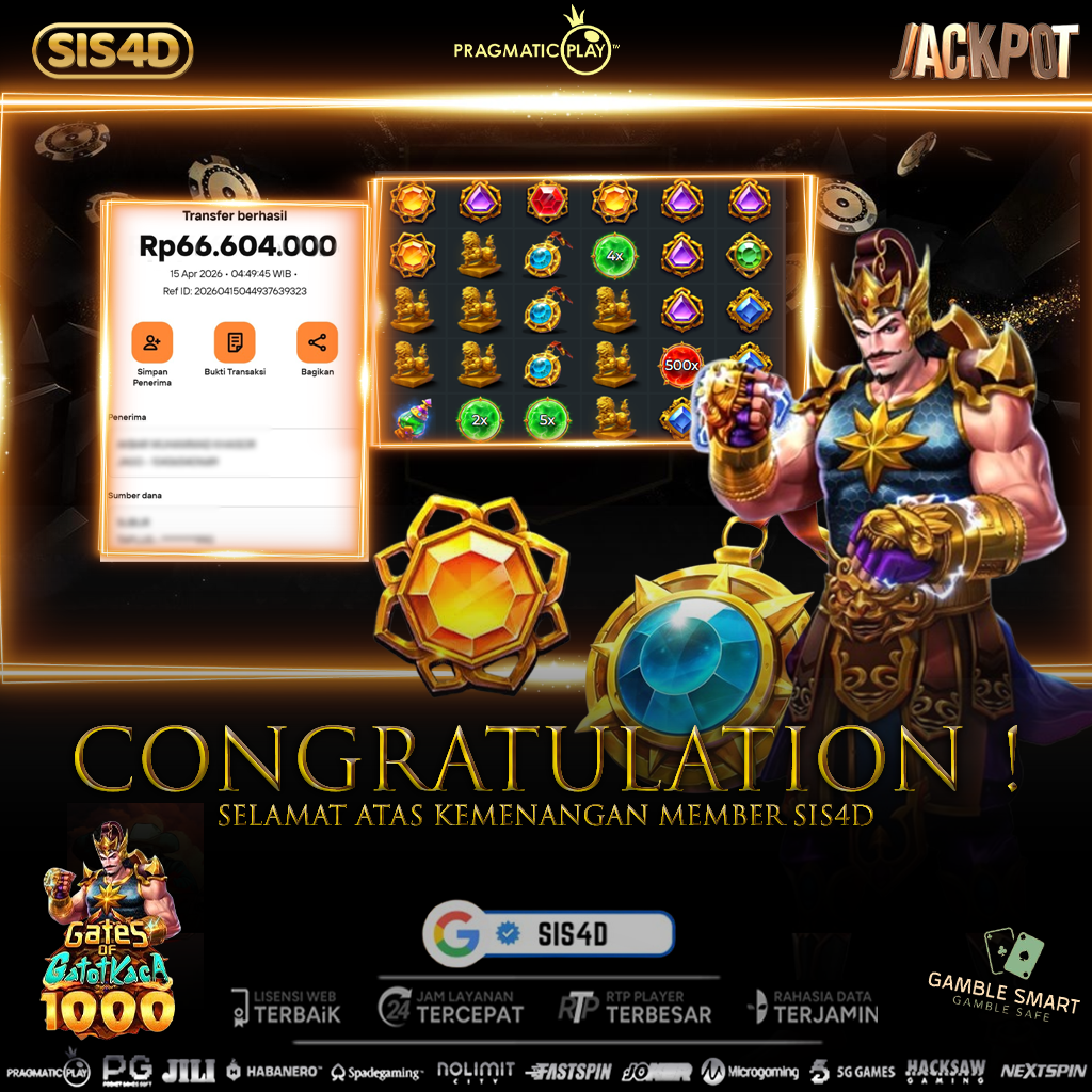KEMENANGAN 66JT DARI GATES OF GATOTKACA
