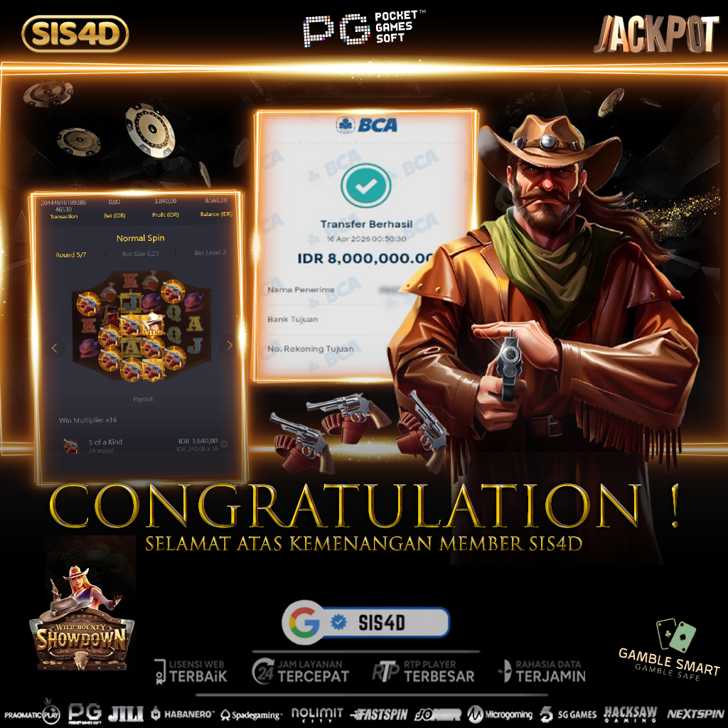 KEMENANGAN 8 JUTA DI WILD BOUNTY SHOWDOWN